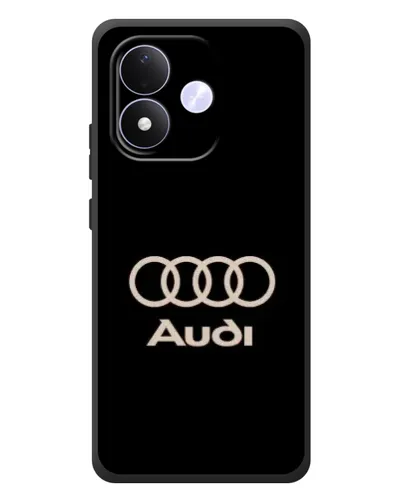 Чохол для Xiaomi Redmi Note 17 з картинкою «Audi — золотий логотип»
