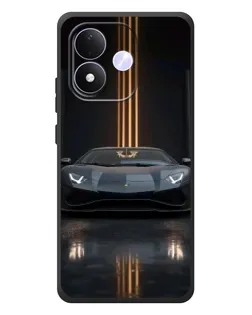 Чохол для Xiaomi Redmi Note 17 з картинкою «Lamborghini золоті лінії»