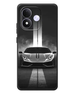 Чохол для Xiaomi Redmi Note 17 з картинкою «Lamborghini симетрія доріг»