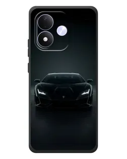 Чохол для Xiaomi Redmi Note 17 з картинкою «Чорний Lamborghini Aventador»