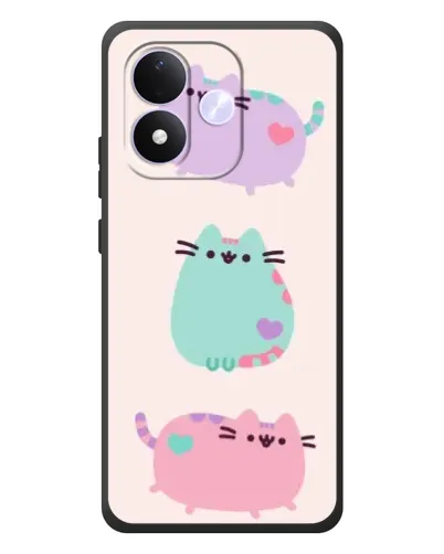 Чохол для Xiaomi Redmi Note 17 з картинкою «Pusheen тріо»