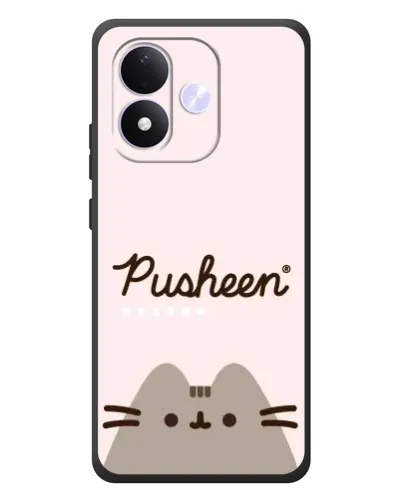 Чохол для Xiaomi Redmi Note 17 з картинкою «Pusheen логотип»
