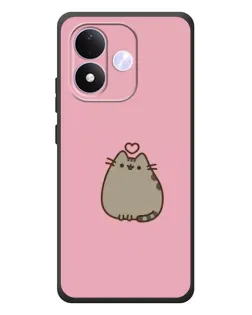 Чохол для Xiaomi Redmi Note 17 з картинкою «Pusheen серце»