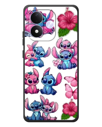 Чохол для Xiaomi Redmi Note 17 з картинкою «Стікери Stitch та Angel»