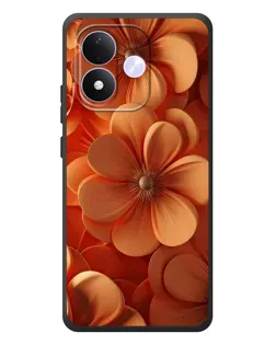 Чехол для Xiaomi Redmi Note 17 с картинкой «Оранжевый макро цветок»