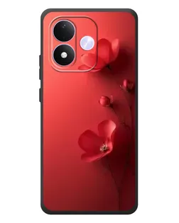 Чехол для Xiaomi Redmi Note 17 с картинкой «Маковые соцветия»