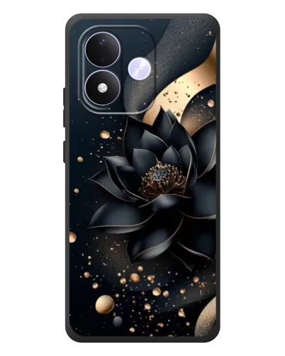 Чехол для Xiaomi Redmi Note 17 с картинкой «Черный лотос»