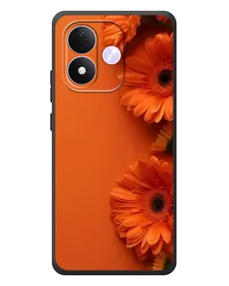Чехол для Xiaomi Redmi Note 17 с картинкой «Оранжевые герберы»