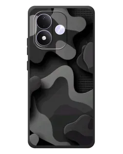 Чохол для Xiaomi Redmi Note 17 з картинкою «Темний абстрактний камуфляж»