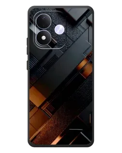 Чохол для Xiaomi Redmi Note 17 з картинкою «Чорні геометричні блоки»