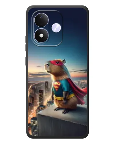 Чехол для Xiaomi Redmi Note 17 с картинкой «Капи-мен супергерой» Чехол для Xiaomi Redmi Note 17 с картинкой «Капи-мен супергерой»