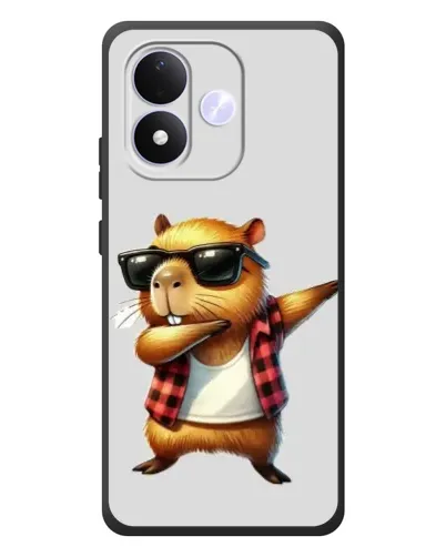 Чехол для Xiaomi Redmi Note 17 с картинкой «Капибара рэпер даб» Чехол для Xiaomi Redmi Note 17 с картинкой «Капибара рэпер даб»