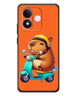 Чохол для Xiaomi Redmi Note 17 з картинкою «Капібара на скутері»
