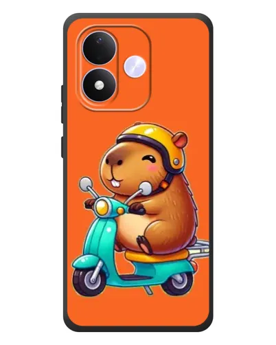 Чехол для Xiaomi Redmi Note 17 с картинкой «Капибара на скутере» Чехол для Xiaomi Redmi Note 17 с картинкой «Капибара на скутере»