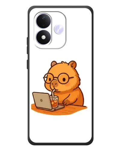 Чехол для Xiaomi Redmi Note 17 с картинкой «Капибара с ноутбуком» Чехол для Xiaomi Redmi Note 17 с картинкой «Капибара с ноутбуком»