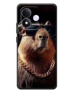 Чохол для Xiaomi Redmi Note 17 з картинкою «Капібара золотий ланцюг»