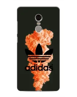 Чехол для Xiaomi Redmi Note 4 с картинкой «Оранжевый дым Adidas»