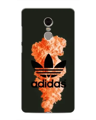 Чехол для Xiaomi Redmi Note 4 с картинкой «Оранжевый дым Adidas»