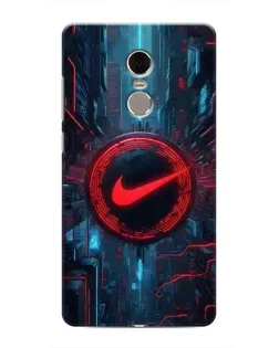 Чехол для Xiaomi Redmi Note 4 с картинкой «Техногенный стиль Nike»