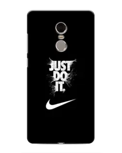 Чехол для Xiaomi Redmi Note 4 с картинкой «Текстовый принт Nike»