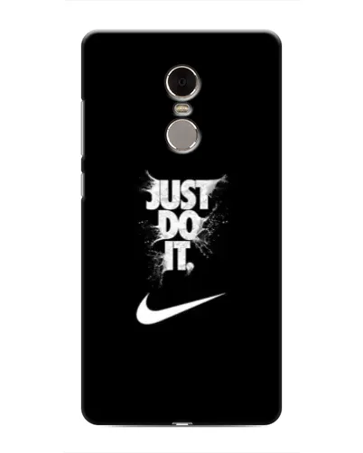 Чехол для Xiaomi Redmi Note 4 с картинкой «Текстовый принт Nike»