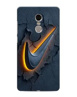 Чехол для Xiaomi Redmi Note 4 с картинкой «Объемный логотип Найк»