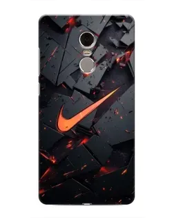 Чехол для Xiaomi Redmi Note 4 с картинкой «Nike — эффект разломов»