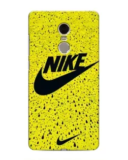 Чехол для Xiaomi Redmi Note 4 с картинкой «Желтый текстурный Nike»