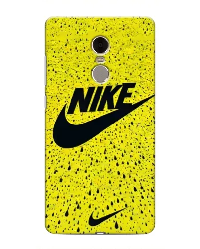 Чехол для Xiaomi Redmi Note 4 с картинкой «Желтый текстурный Nike»