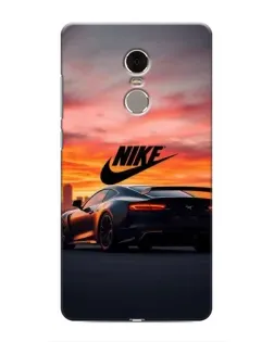 Чехол для Xiaomi Redmi Note 4 с картинкой «Nike и суперкар»