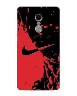 Чехол для Xiaomi Redmi Note 4 с картинкой «Красные брызги Nike»