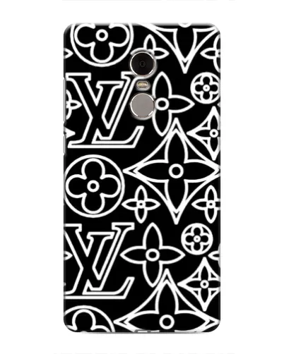 Чехол для Xiaomi Redmi Note 4 с картинкой «Черно-белый узор LV» Чехол для Xiaomi Redmi Note 4 с картинкой «Черно-белый узор LV»