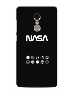 Чехол для Xiaomi Redmi Note 4 с картинкой «NASA — технический принт»