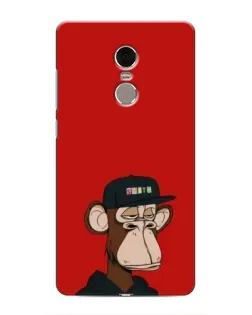 Чехол для Xiaomi Redmi Note 4 с картинкой «Bored Ape — красный фон» Чехол для Xiaomi Redmi Note 4 с картинкой «Bored Ape — красный фон»