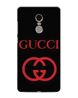 Чехол для Xiaomi Redmi Note 4 с картинкой «Gucci — красный логотип»