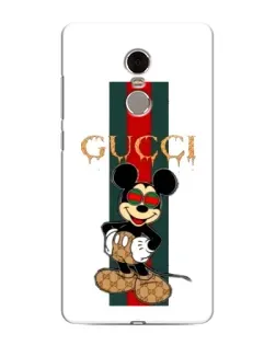 Чехол для Xiaomi Redmi Note 4 с картинкой «Микки Маус Gucci — полосы»