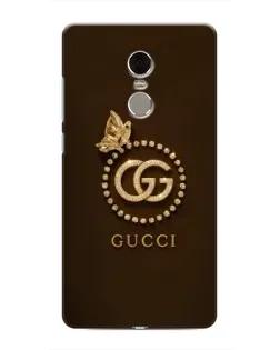 Чехол для Xiaomi Redmi Note 4 с картинкой «Gucci — золотая бабочка»