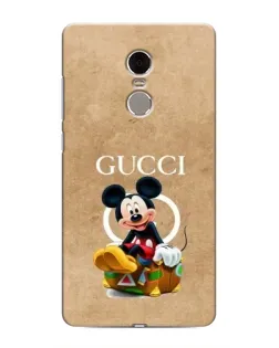 Чехол для Xiaomi Redmi Note 4 с картинкой «Микки Маус Gucci — крафт»