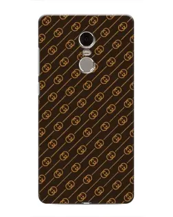 Чехол для Xiaomi Redmi Note 4 с картинкой «Gucci — золотые диагонали»
