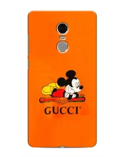 Чехол для Xiaomi Redmi Note 4 с картинкой «Микки Маус Gucci — оранж»