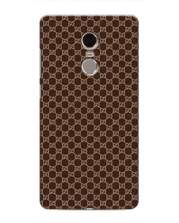 Чехол для Xiaomi Redmi Note 4 с картинкой «Gucci — шоколадная сетка»
