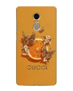 Чехол для Xiaomi Redmi Note 4 с картинкой «Gucci — золотые бабочки»