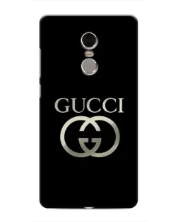 Чехол для Xiaomi Redmi Note 4 с картинкой «Gucci — золото на черном»