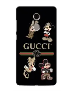 Чехол для Xiaomi Redmi Note 4 с картинкой «Gucci — герои Disney и монограмма»