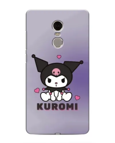 Чехол для Xiaomi Redmi Note 4 с картинкой «Kuromi — фиолетовый арт»