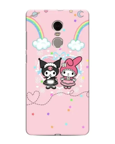 Чехол для Xiaomi Redmi Note 4 с картинкой «My Melody и Kuromi»