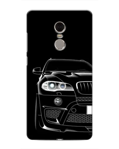 Чохол для Xiaomi Redmi Note 4 з картинкою «Темний силует BMW»