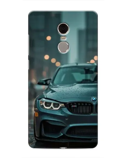 Чохол для Xiaomi Redmi Note 4 з картинкою «BMW у вогнях міста»
