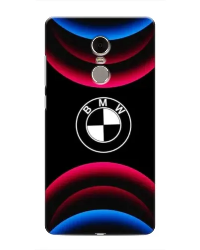 Чохол для Xiaomi Redmi Note 4 з картинкою «Логотип BMW та неонові дуги»