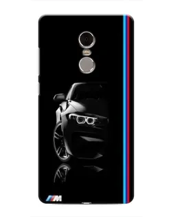 Чохол для Xiaomi Redmi Note 4 з картинкою «Силует BMW в темряві»